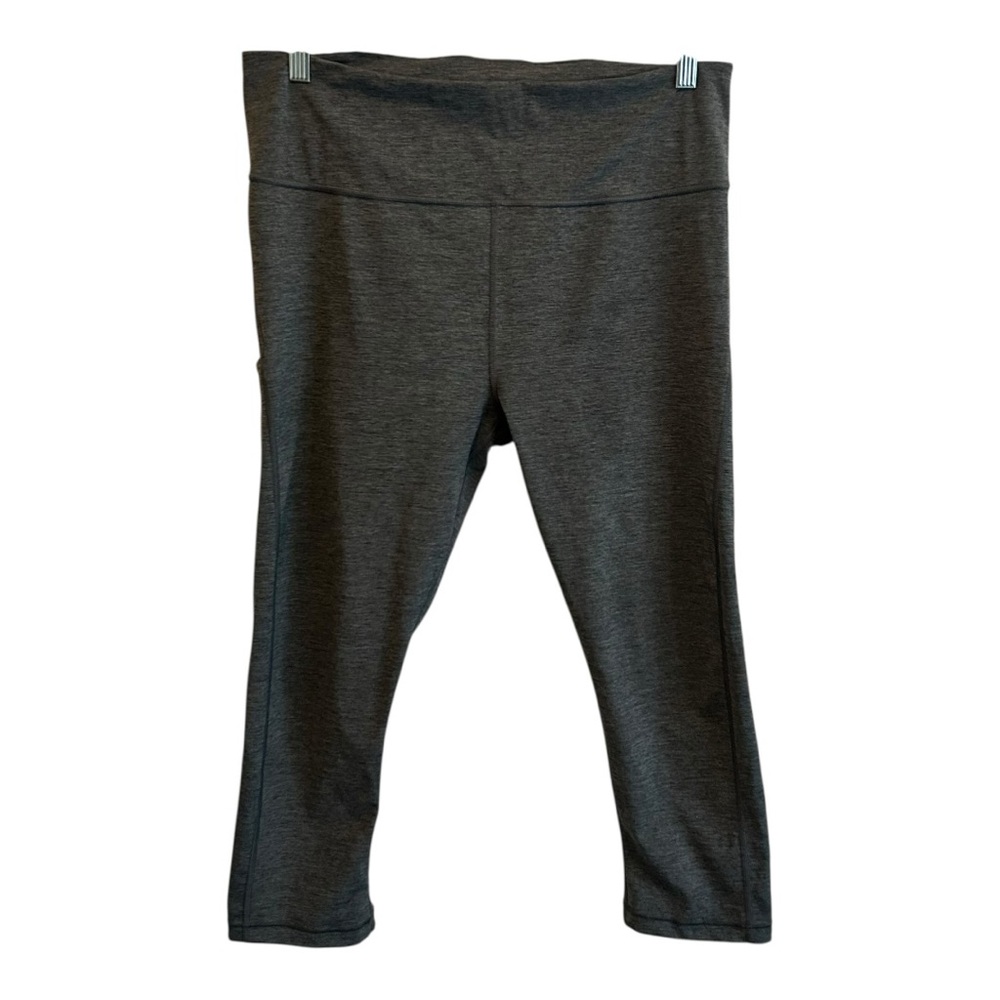 Athleta Ultimate Stash Pocket Grey Capri Legging Large